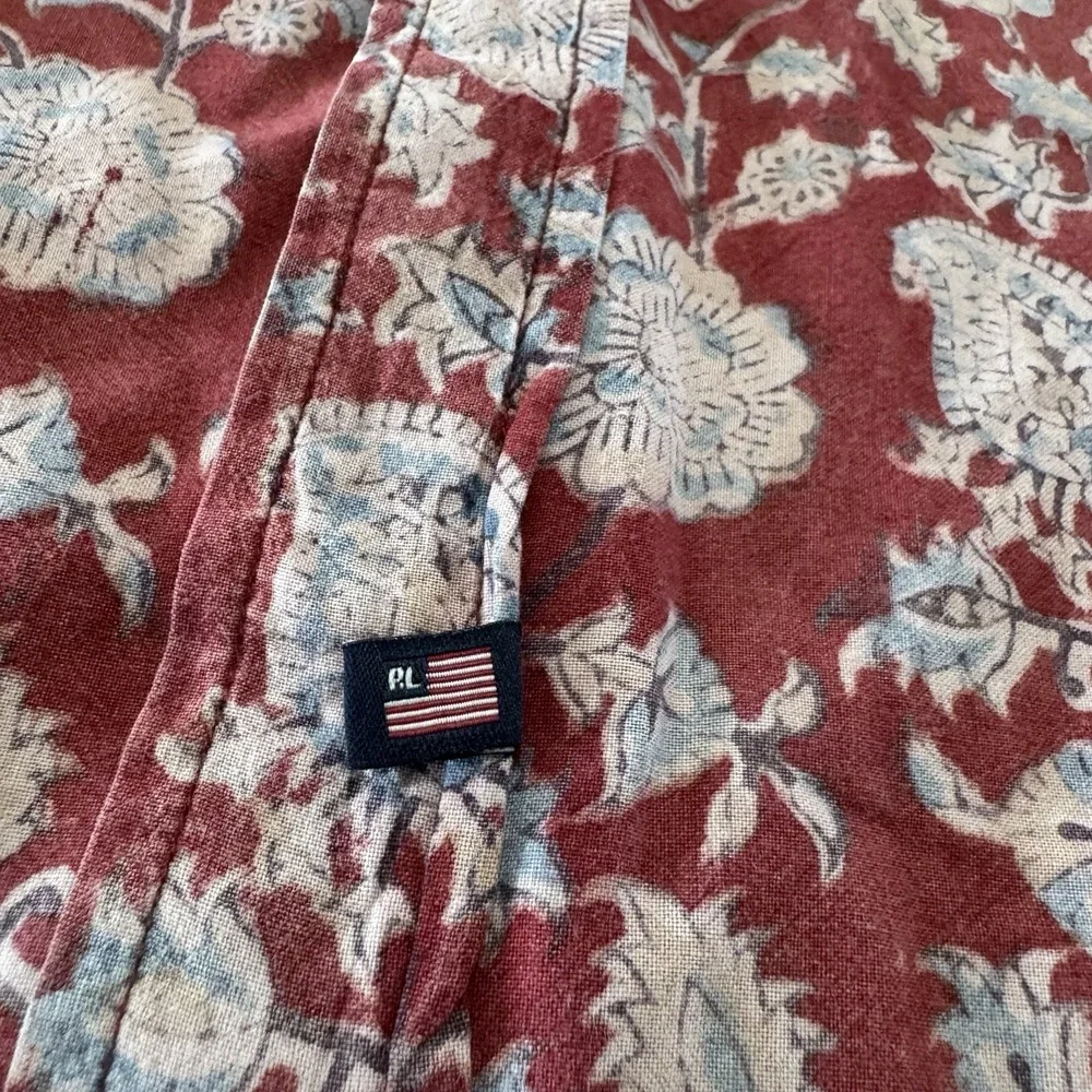Polo Jeans Company Shirt Mens 2XL Floral Long Sleeve Button Up Ralph Lauren